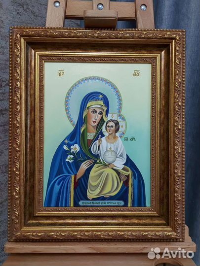 Икона маслом на холсте