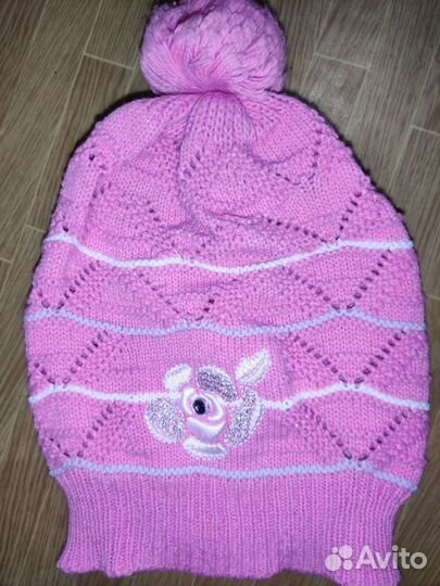 Шапка на девочку 3 -4 года