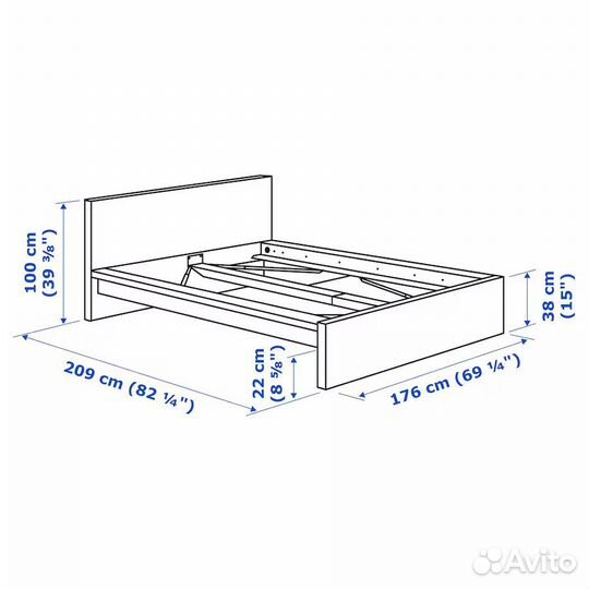 Кровать IKEA мальм