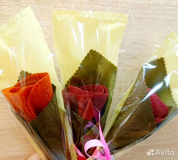 Роза из пастилы/ цветы