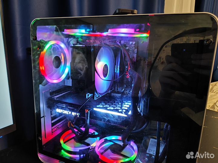 Стильный игровой компьютер ryzen 5 7500f 3060ti