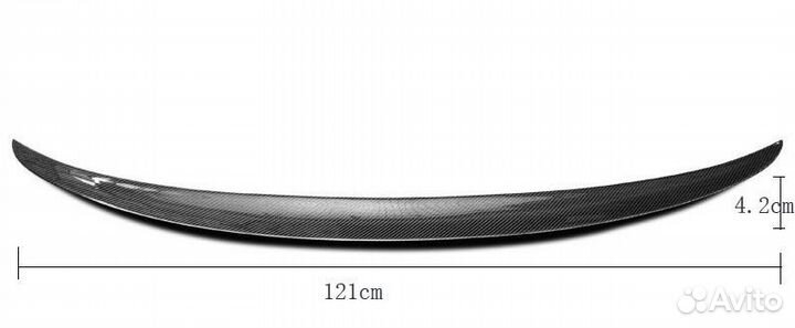 Лип спойлер на крышку багажника заднее стекло