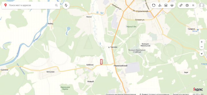 Участок 100 сот. (СНТ, ДНП)