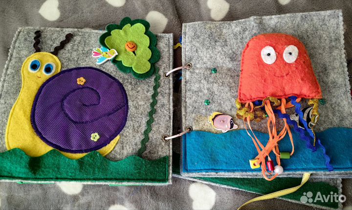 Мягкая развивающая книжка из фетра