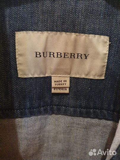 Джинсовая куртка burberry, 104 см