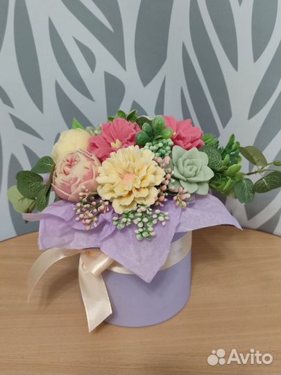 Букет цветов из мыла
