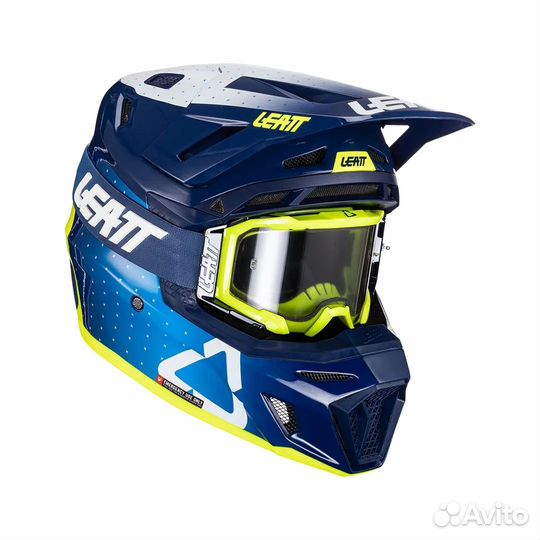 V24 Leatt Moto 8.5 Helmet Kit Blue Шлем синий