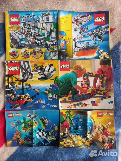 Каталоги Lego 1995, 1996, 2008, плакат 1993