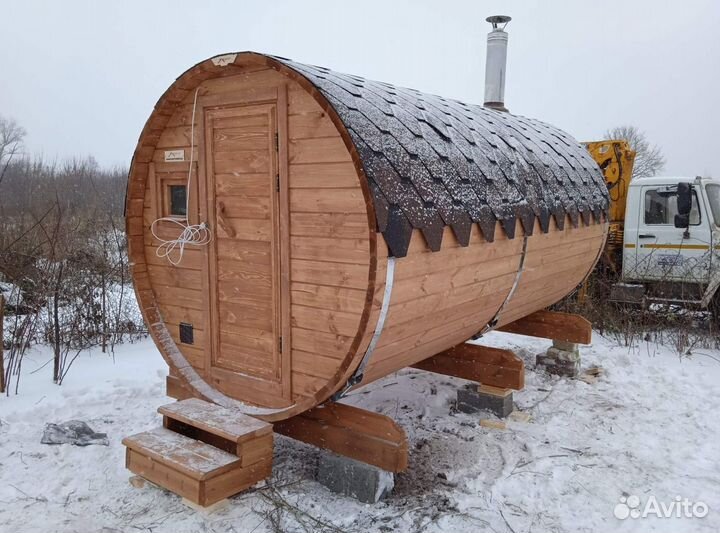 Баня бочка под ключ