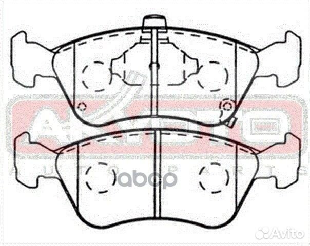 Колодки тормозные дисковые передние AKD1125 akyoto