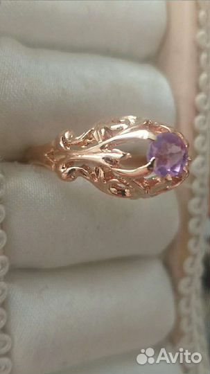 Золотое кольцо с корундом СССР