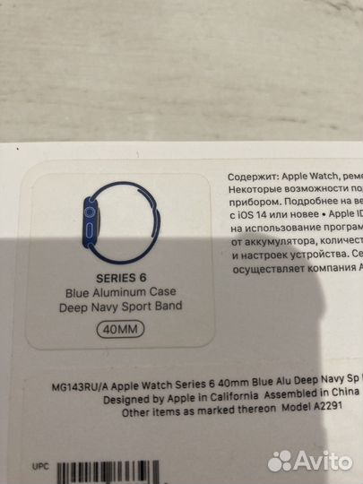 Часы apple watch 6 40 mm