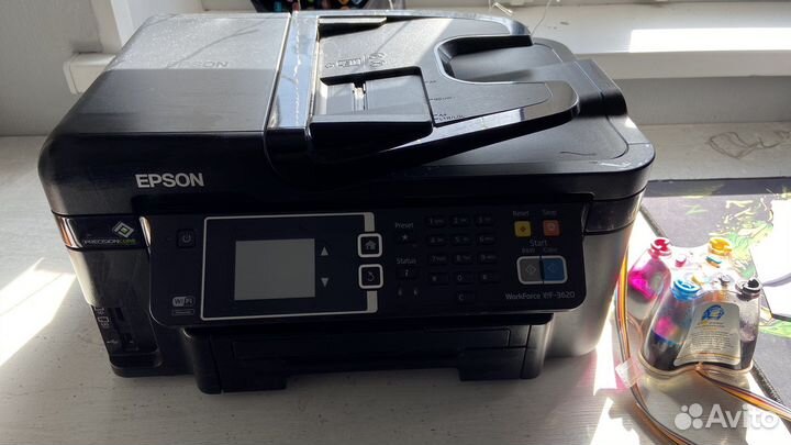 Мфу струйный цветной Epson. С снпч
