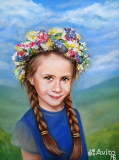 Портрет пастелью. Портрет по фото