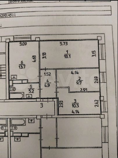 3-к. квартира, 62,1 м², 1/16 эт.