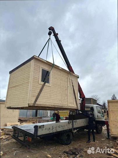 Бытовка из дерева утепленная на стройку