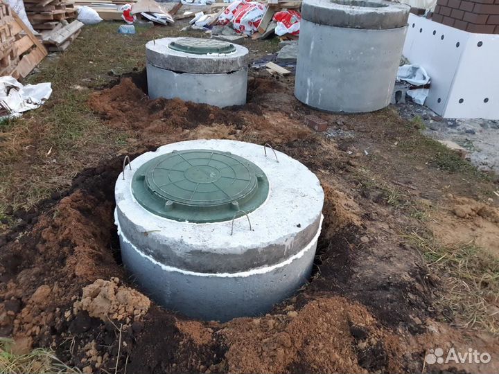 Септик из бетонных колец под ключ