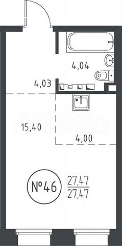 Квартира-студия, 27,5 м², 5/10 эт.