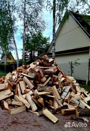 Дрова Береза навалом сухие в Выборге любого объема