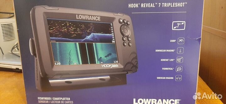 Эхолот Картплоттер lowrance hook reveal 7