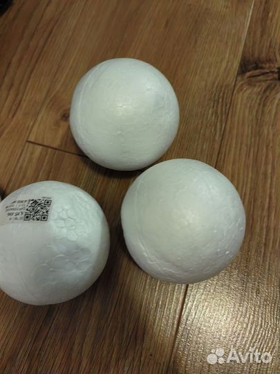 Пенопластовые шарики (заготовки для игрушек)