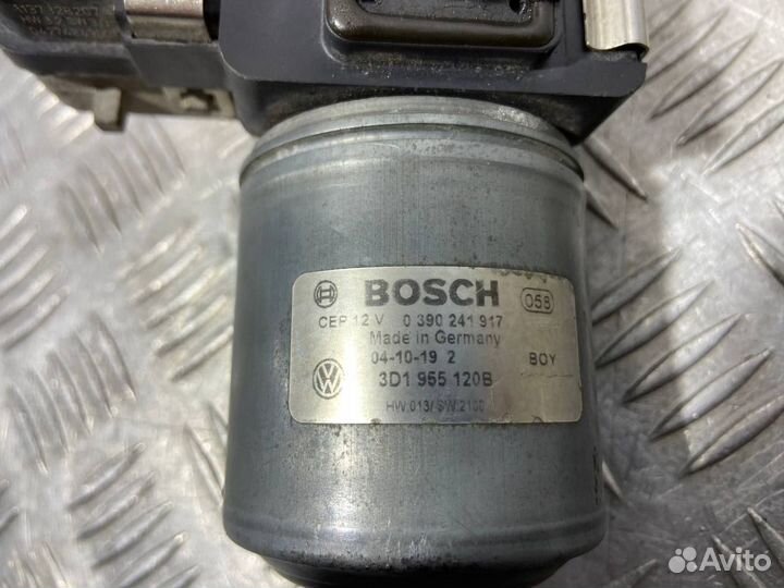 Б/У Моторчик стеклоочистителя левый#001