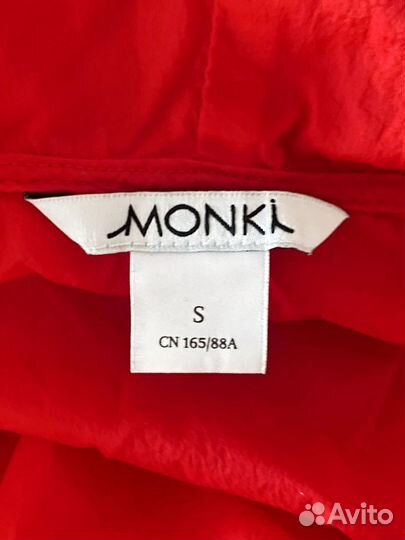 Красное платье оверсайз Monki / S