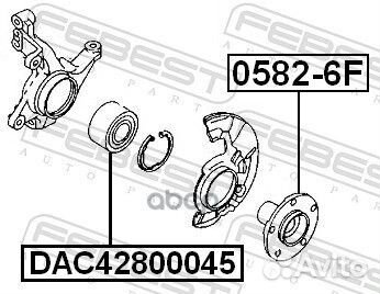 Ступица передняя mazda 6 wagon GY 2002-2005 febest