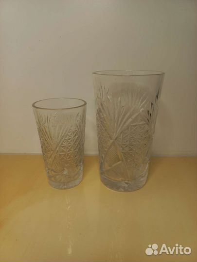 Хрустальные бокалы и рюмки СССР