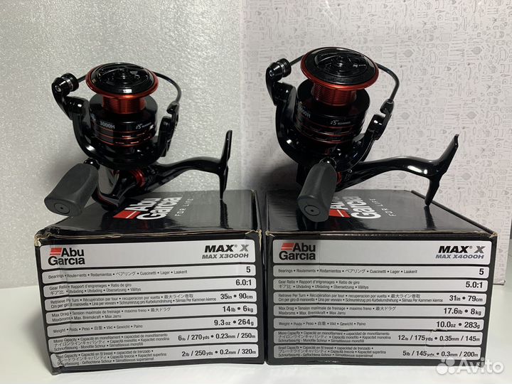 Катушка для спининга Abu Garsia MAX X3000H; 4000H