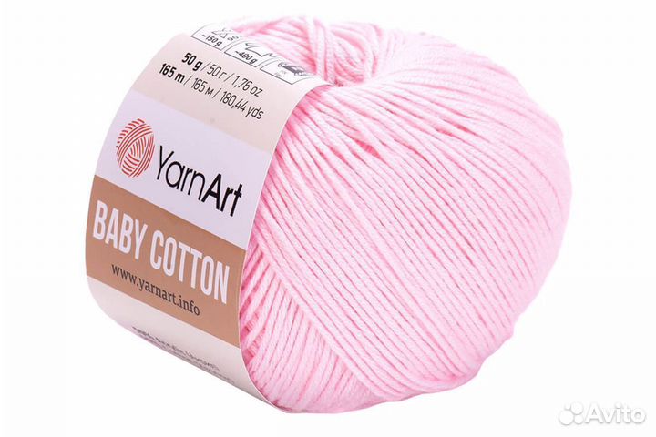 Пряжа YarnArt Baby Cotton (Ярнарт Беби Коттон)