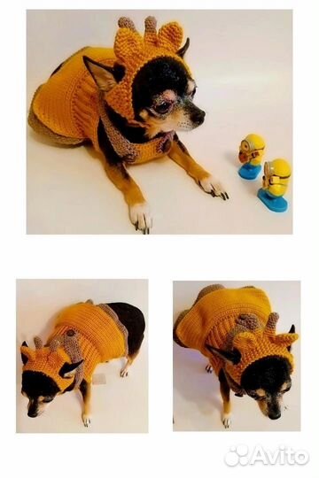 Костюм для собачки жирафик ручная работа