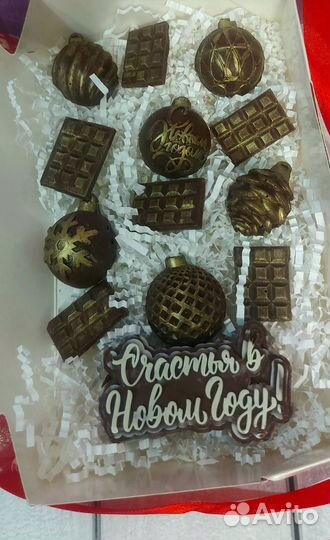 Новогодний подарок из конфет ручной работы