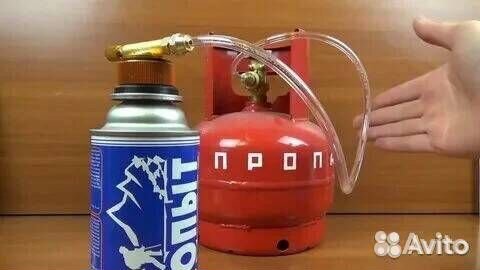 Адаптер переходник для заправки баллончиков газа