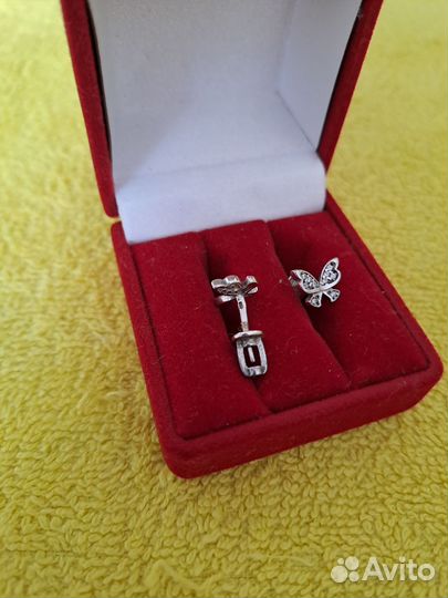 Серьги детские серебро