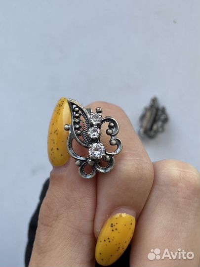 Сережки серебро