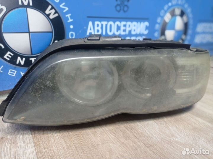 Фара на BMW X5 E53 рест ксенон битая
