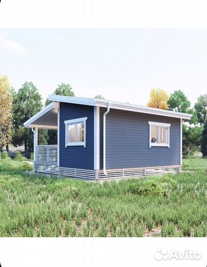 Проект домика 3*6 с террасой