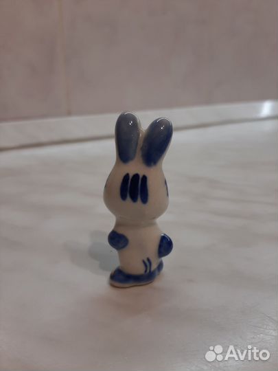 Гжель Кролик Заяц 6 см