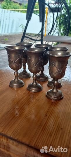 Рюмки металлические