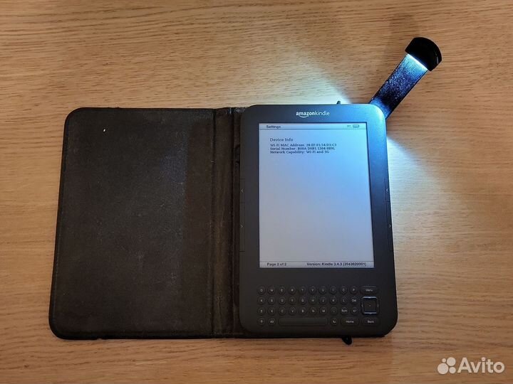 Электронная книга Amazon kindle 3 keyboard