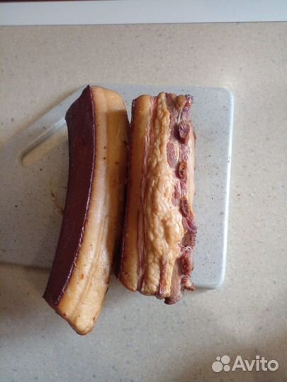 Копченое домашнее сало