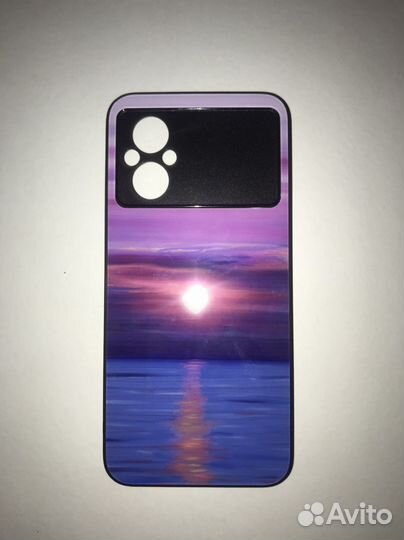 Чехол на телефон poco m5-5g стеклянная крышка