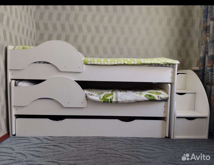 Кровать двухъярусная выдвижная