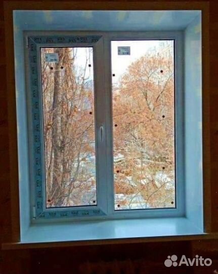 Пластиковое окно новое с установкой
