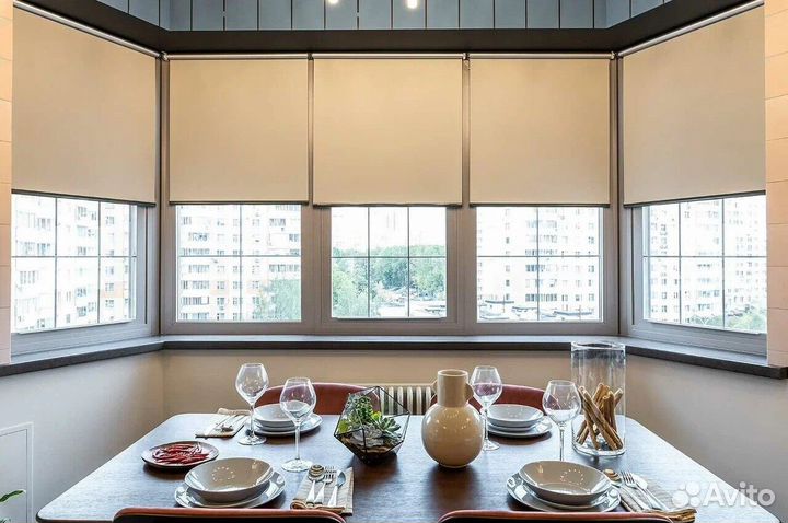 Рулонные шторы на ручном управлении