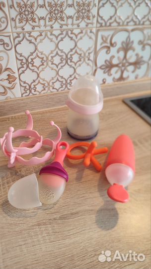 Набор для кормления,бутылочка,ниблер,ложка д прико