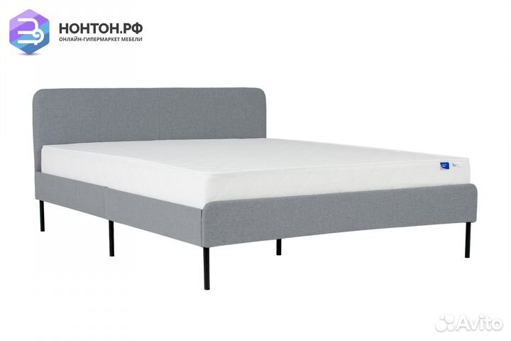 Кровать Ноа светло-серая