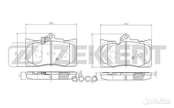 Колодки торм. диск. передн. Lexus GS 200t (ARL1