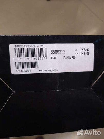 Alpinestars наколенники Bionic SX размеры xs/s